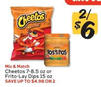 Cheetos or Frito-Lay Dips