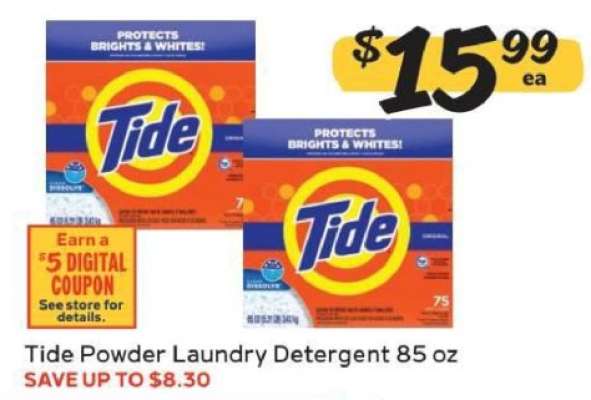 Tide Powder Laundry Detergent 85 oz