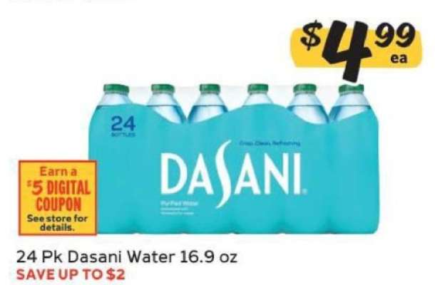24 Pk Dasani Water 16.9 oz