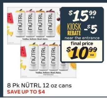 8 Pk NÜTRL 12 oz cans