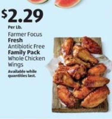 Farmer Focus Fresh Antibiotic Free Family Pack Whole Chicken Wings
