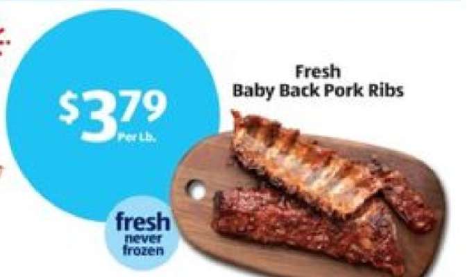 Fresh Baby Back Pork Ribs