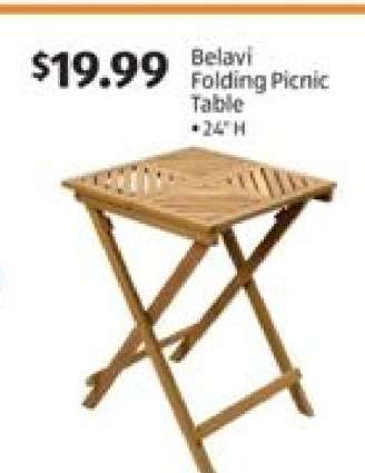 Belavi Folding Picnic Table