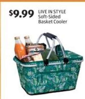 LIVE IN STYLE Soft Sided Basket Cooler