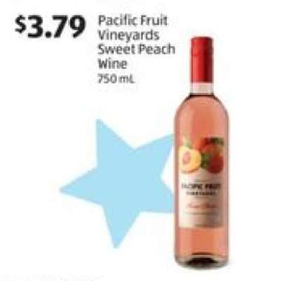 Pacific Fruit Vineyards Sweet Peach Wine