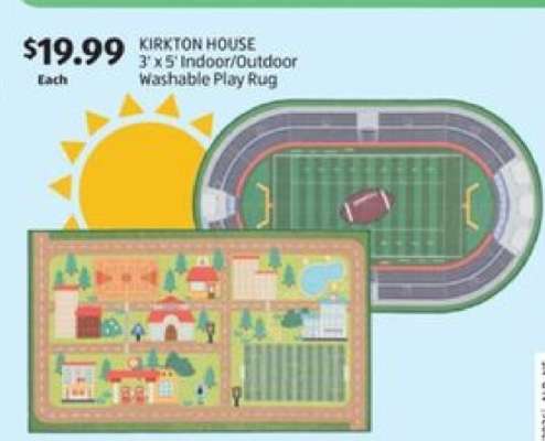 KIRKTON HOUSE 3' x 5' Indoor/Outdoor Washable Play Rug