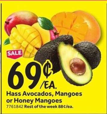 Hass Avocados, Mangoes or Honey Mangoes