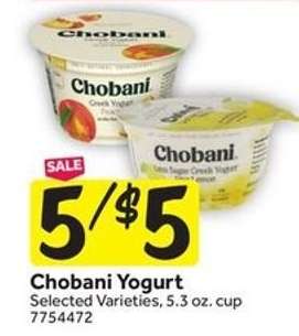 Chobani Yogurt
