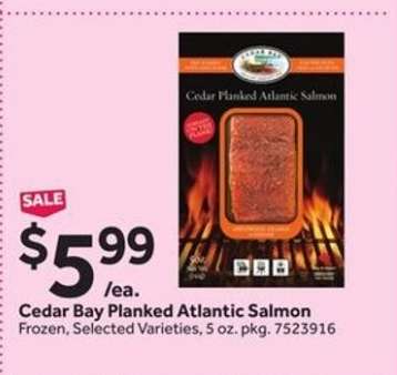 Cedar Bay Planked Atlantic Salmon