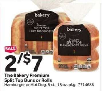 The Bakery Premium Split Top Buns or Rolls