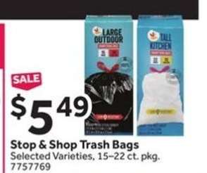 Stop & Shop Trash Bags