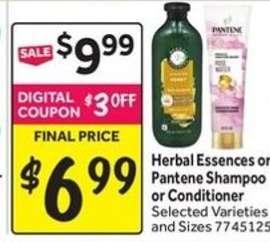 Herbal Essences or Pantene Shampoo or Conditioner