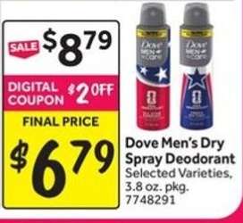 Dove Men's Dry Spray Deodorant