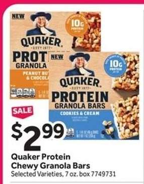 Quaker Protein Chewy Granola Bars