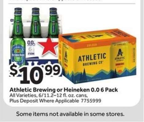 Athletic Brewing or Heineken 0.0 6 Pack