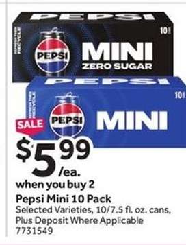 Pepsi Mini 10 Pack