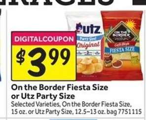 On the Border Fiesta Size or Utz Party Size