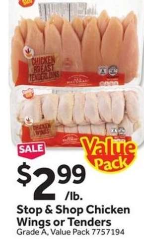 Stop & Shop Chicken Wings or Tenders