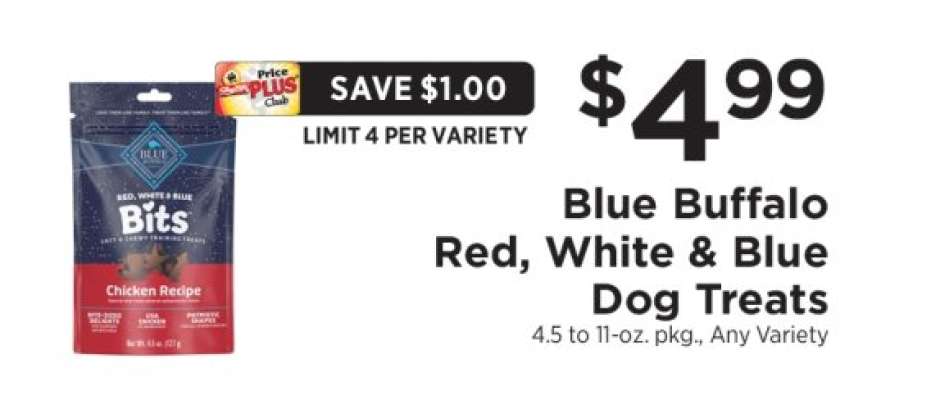 Blue Buffalo Red, White & Blue Dog Treats