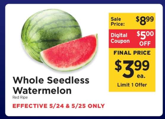 Whole Seedless Watermelon