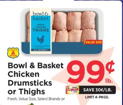 Bowl & Basket Chicken Drumsticks or Thighs