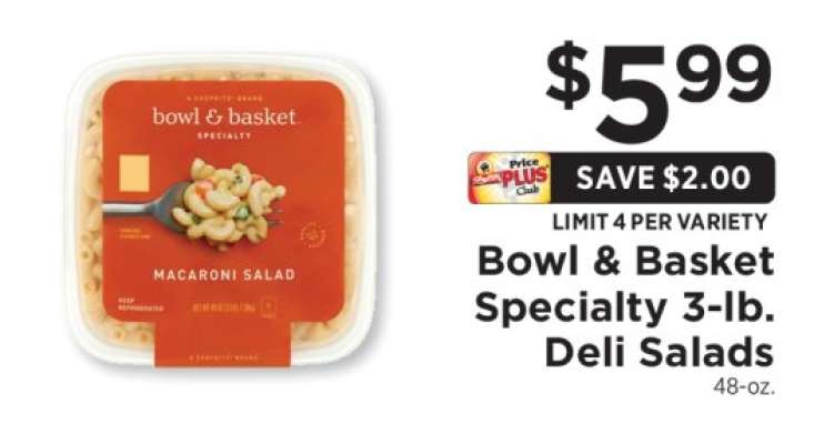 Bowl & Basket Specialty 3-lb. Deli Salads