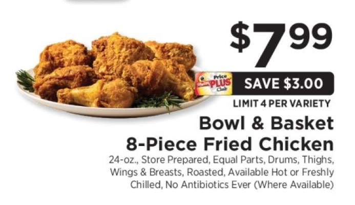 Bowl & Basket 8-Piece Fried Chicken