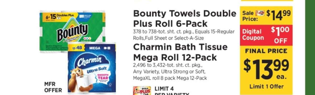Charmin Bath Tissue Mega Roll 12-Pack