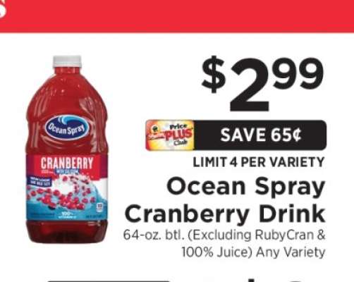 Ocean Spray Cranberry Drink