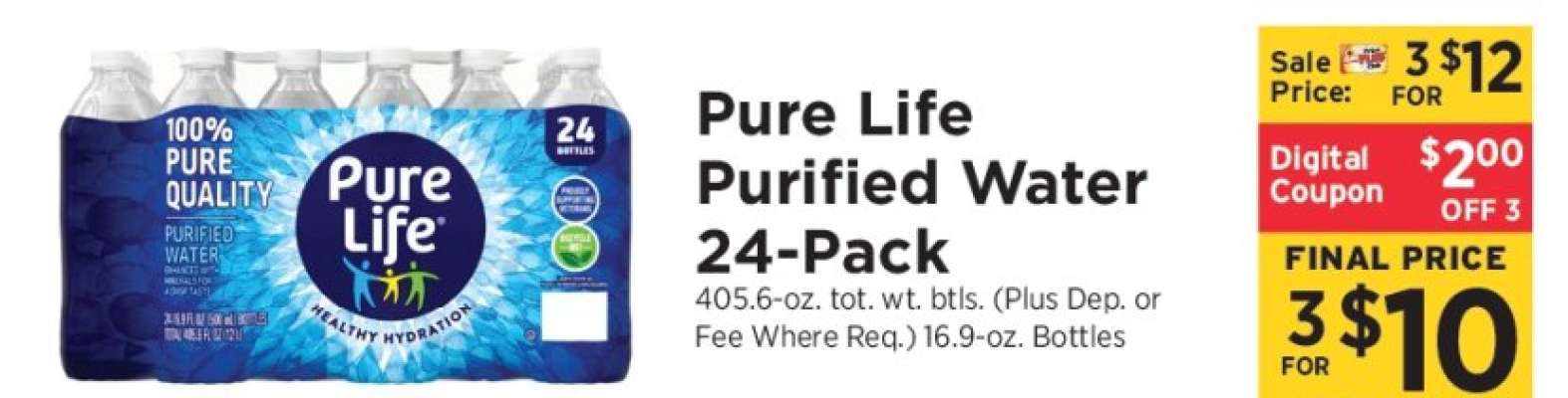 Pure Life Purified Water 24-Pack