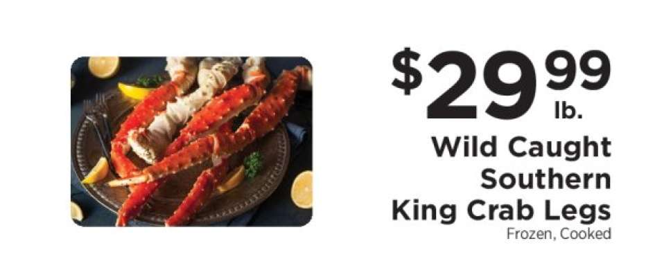 Wild Caught Southern King Crab Legs