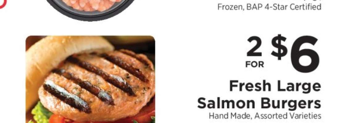 Fresh Large Salmon Burgers