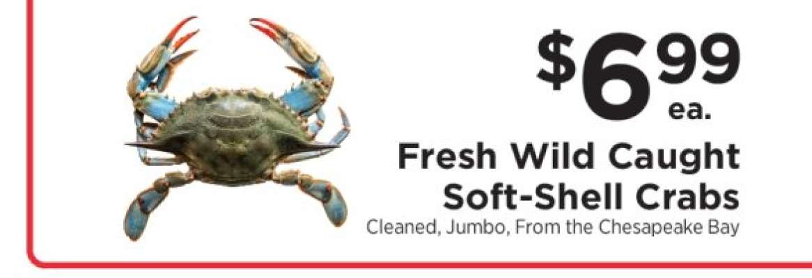 Fresh Wild Caught Soft-Shell Crabs