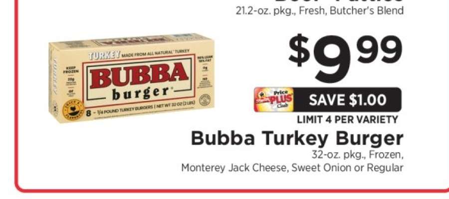 Bubba Turkey Burger