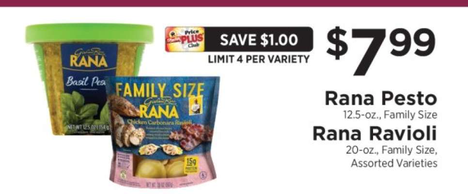 Rana Pesto/Rana Ravioli