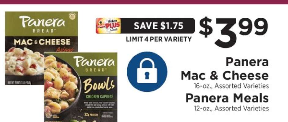 Panera Mac & Cheese, Panera Meals