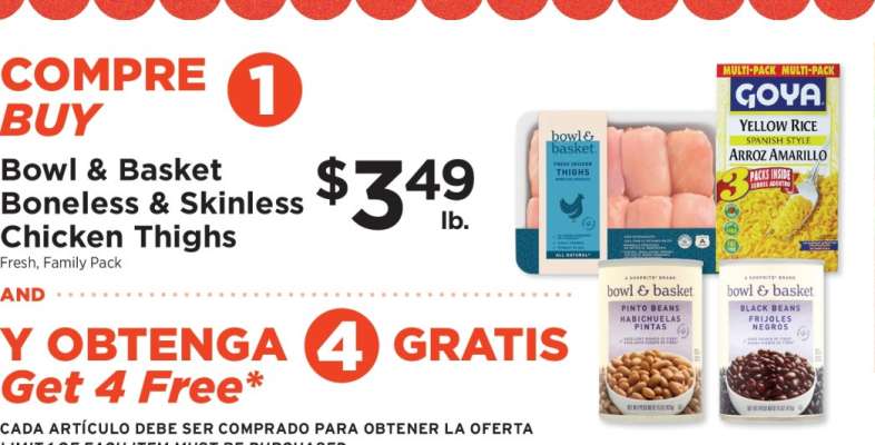 Bowl & Basket Boneless & Skinless Chicken Thighs