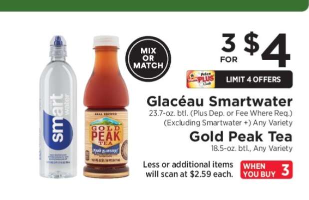 Glacéau Smartwater / Gold Peak Tea