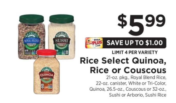 Rice Select Quinoa, Rice or Couscous