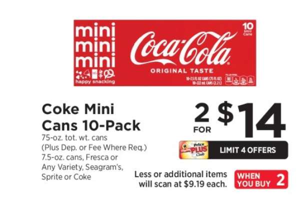 Coke Mini Cans 10-Pack