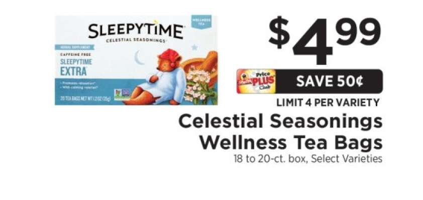 Celestial Seasonings Wellness Tea Bags