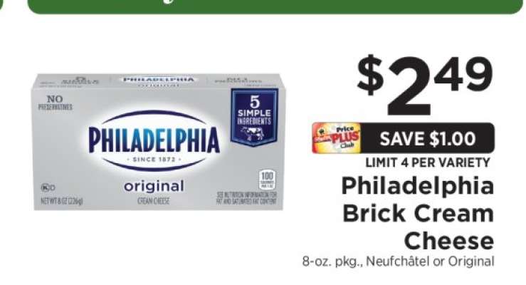 Philadelphia Brick Cream Cheese