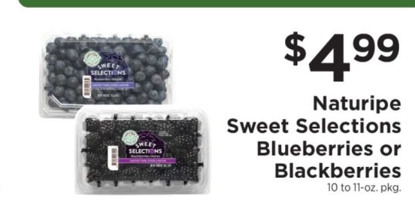 Naturipe Sweet Selections Blueberries or Blackberries