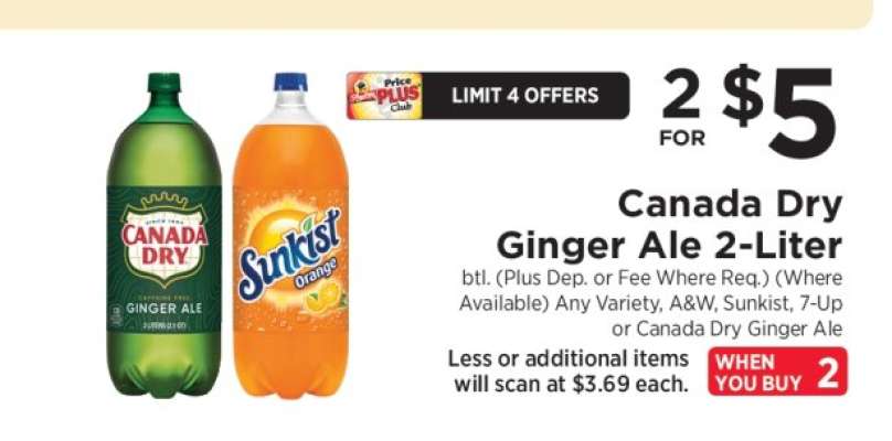 Canada Dry Ginger Ale 2- liter