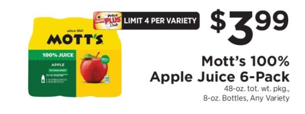 Mott's 100% Apple Juice 6-Pack