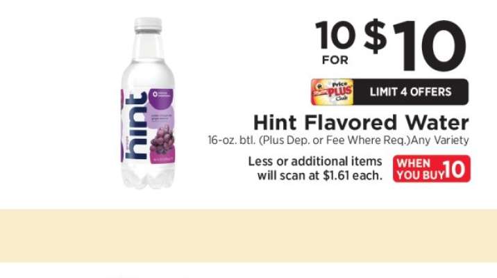 Hint Flavored Water