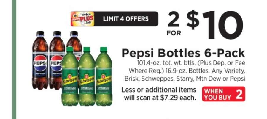 Pepsi Bottles 6-Pack