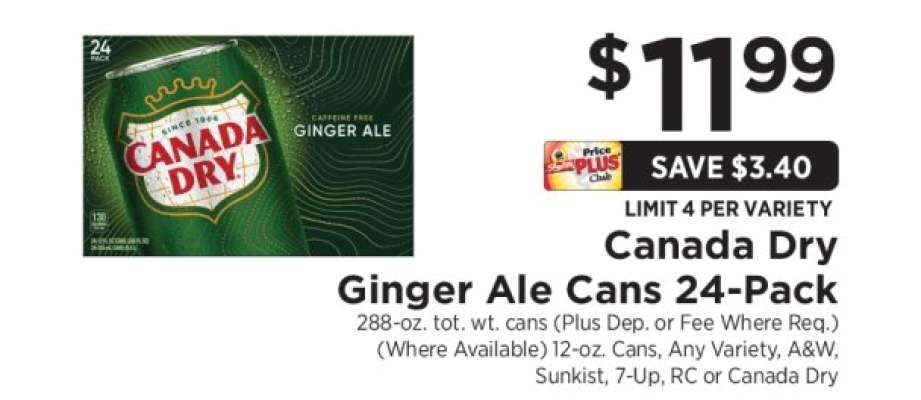 Canada Dry Ginger Ale Cans 24-Pack