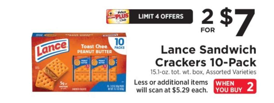 Lance Sandwich Crackers 10-Pack