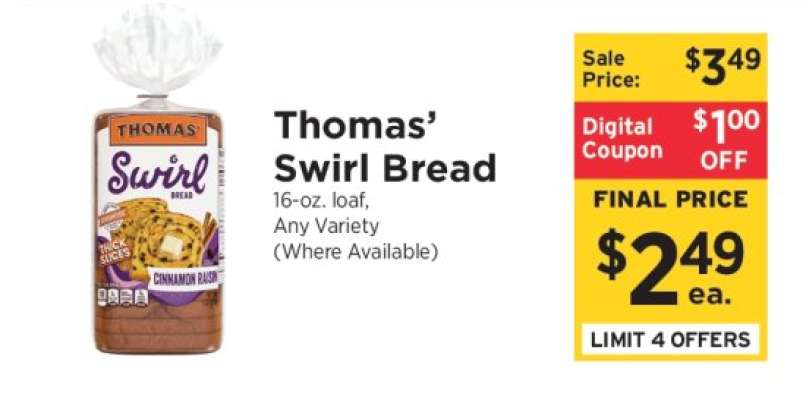 Thomas' Swirl Bread